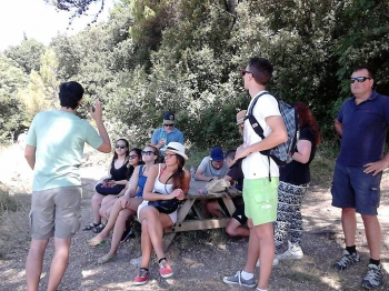 Volontari da tutto il mondo in visita al Parco del Conero